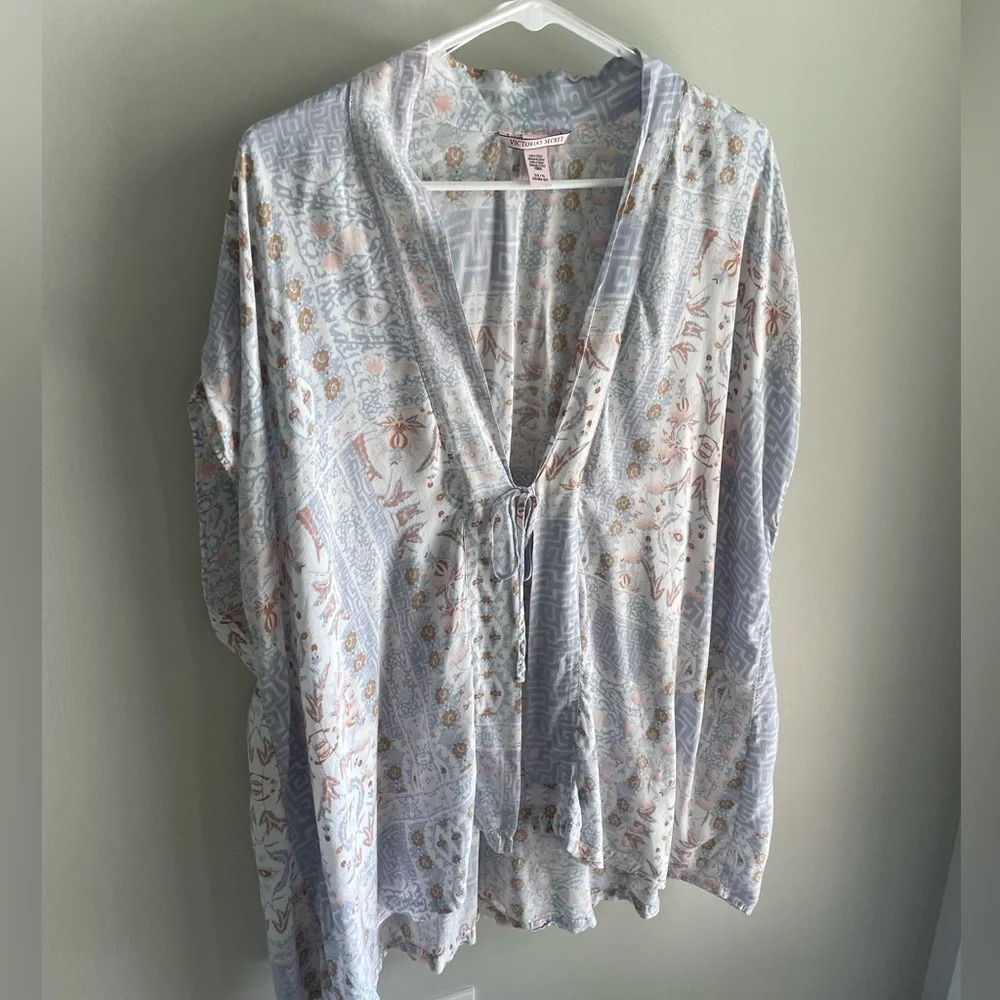 Victoria’s Secret Kimono Swim Cover Up - Floral Boho - O/S - Picture 2 of 11